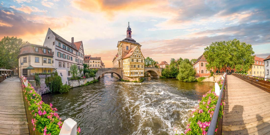 Vieille ville de Bamberg et son canal