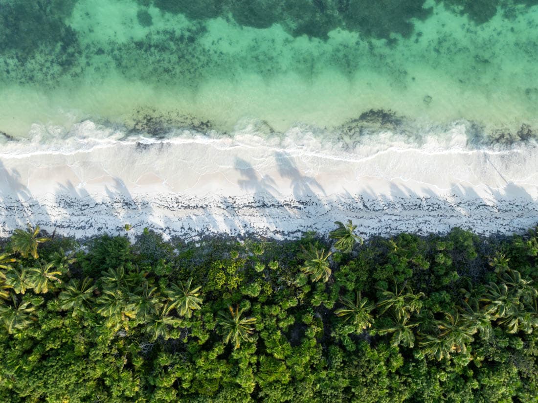 Ruines mayas de Tulum surplombant la mer des Caraïbes, Mexique