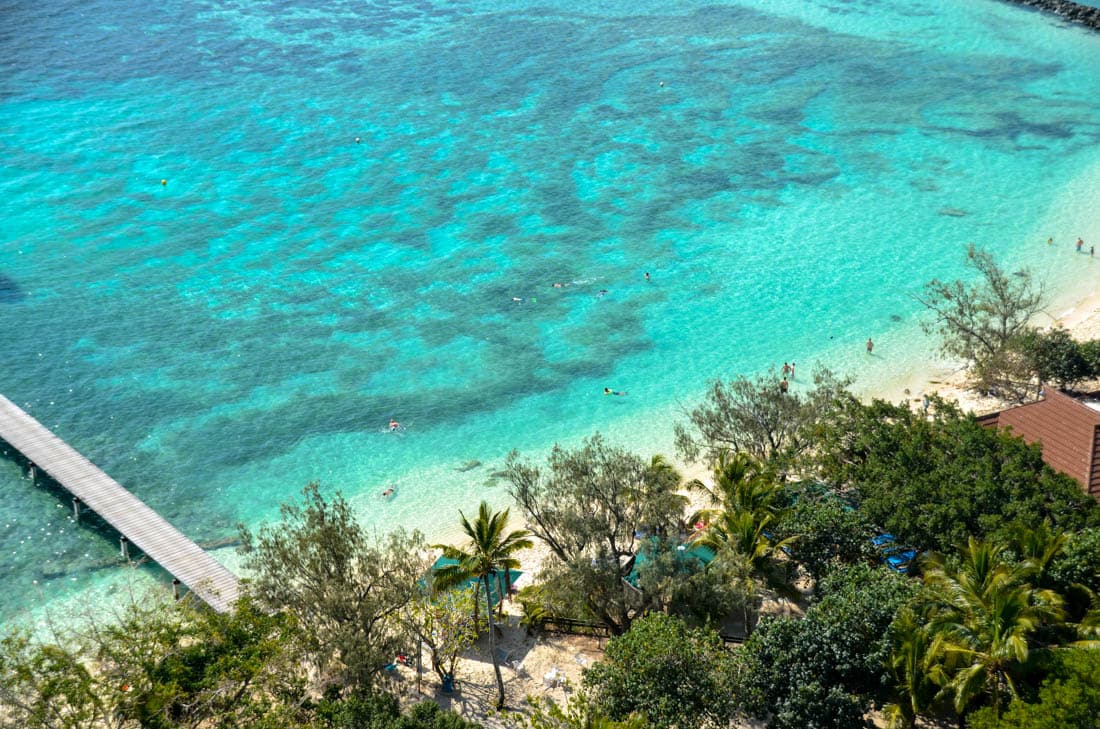 La plage de sable blanc de l'îlot Amédée, Nouvelle-Calédonie