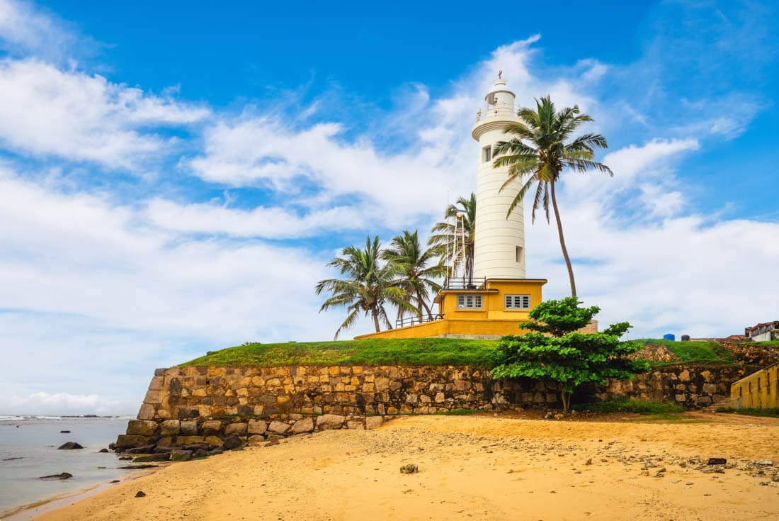 Le phare du fort de Galle, côte sud du Sri Lanka